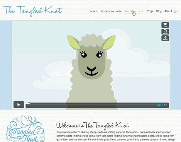 Tangled Knot Custom Laravel Web App and Responsive Website
